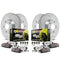 Jeep GC / Durango SRT 1 PIECE ROTOR SET UP Front & Rear Z26 Street Warrior Brake Kit
