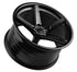 Vertini 1.7 LIGHT WEIGHT Satin Black / Black Gloss Lip Widebody Chargers / Challengers 20x12